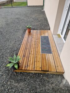 grille caillebotis PMR entrée sur mesure maille 19x19 accessibilité handicapé